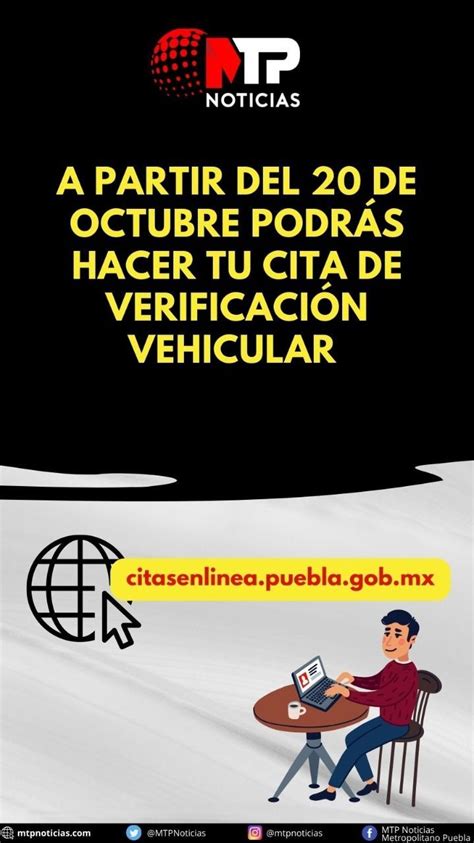 cita para verificar puebla|Citas en Línea